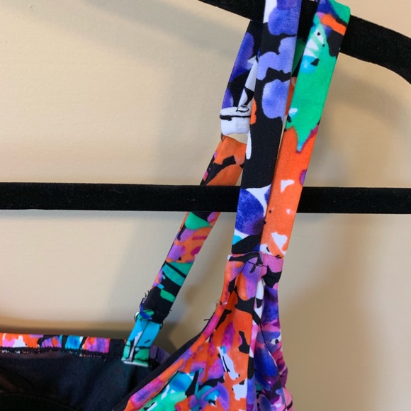 Swim Solutions Floral Tummy-Control Swimsuit - Picture 3 of 5